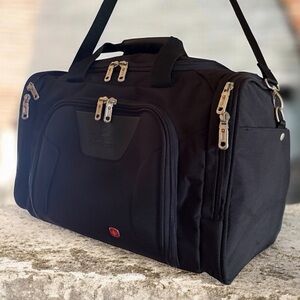 swissgear Travel Duffel Bag - Shoulder&Carry Handles. Black men’s.16.9/9.1/11.8”